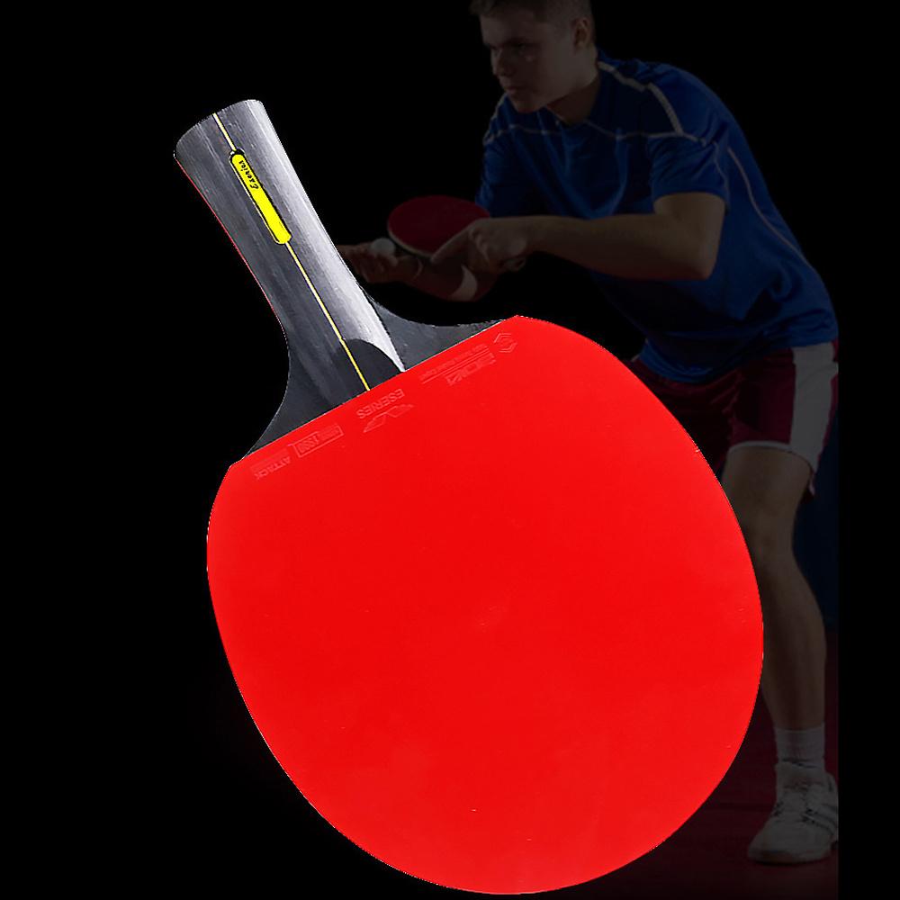 Table Tennis Racket 2 Professional Ping Pong Racket Set Pimples-in Rubber Hight Quality Blade Bat Paddle with 3 Table Tennis