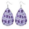 Summer Fashion Lightweight Faux Leather Earrings for Women Fruit Leaf Beach Teardrop Drop Dangle Earrings Jewelry Gift Wholesale