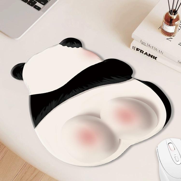 Panda Pink Mouse Pad with Wrist Rest - Cute, Non-Slip, High-End Office Accessory