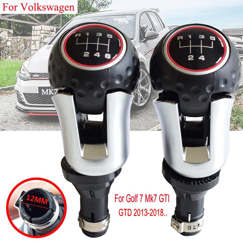 Car Gear Shift Knob Manual Stick Lever Shifter For Volkswagen VW Golf 7 Mk7 GTI GTD 2013 2014 2015 2016 2017 2018 Car Accessorie