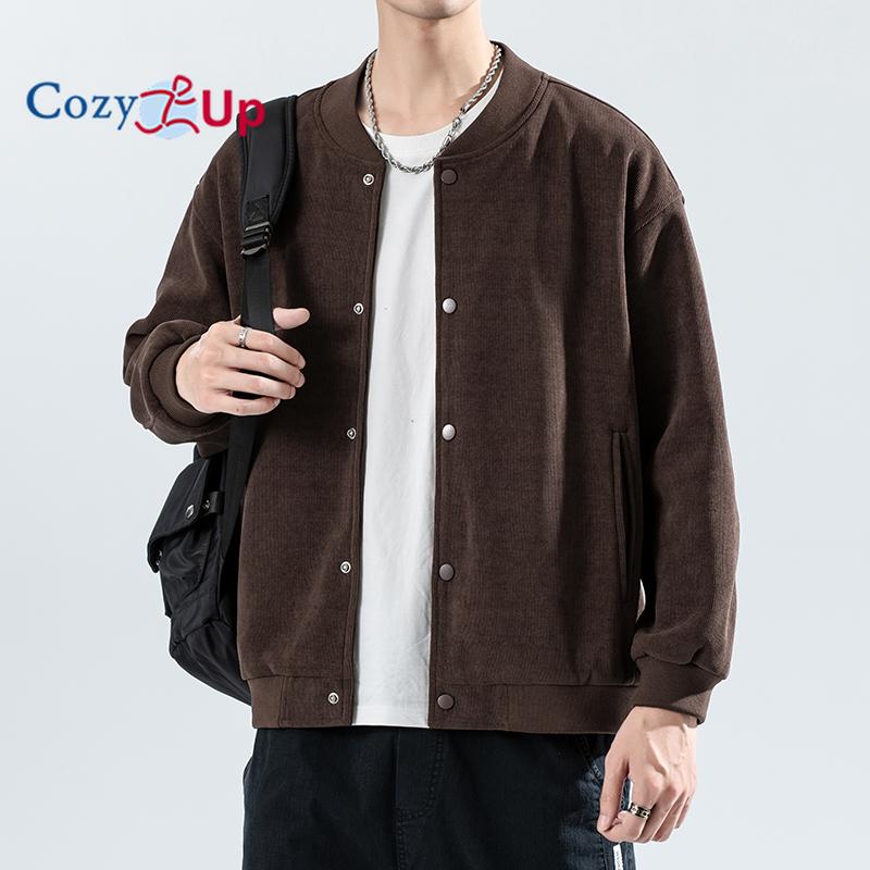 

Затишна чоловіча вельветова куртка-бомбер, легка куртка на блискавці, вінтажна повсякденна куртка для вантажівок 9XL коричневий