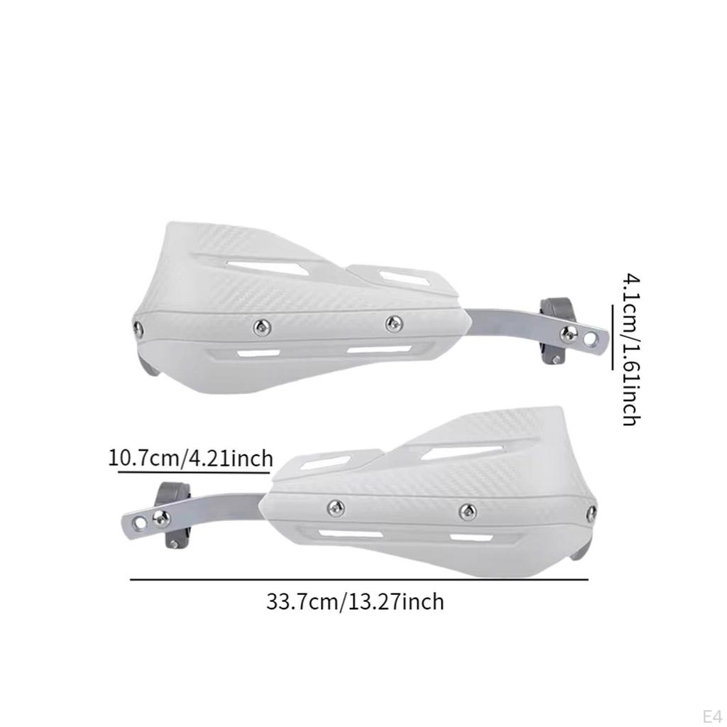 2 Pcs Aluminum Alloy Motorcycle Handguards, Universal MultiPurpose Equipment for Quads, Scooters And