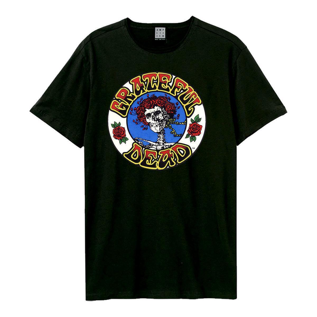 Amplified Grateful Dead Stealie Logo Mens Charcoal T Shirt Grateful Dead Tee S
