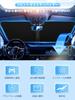 Homos 2024 Improved Convenient Storage Sun Shade for Car Front, Windshield Sunshade for Toyota,