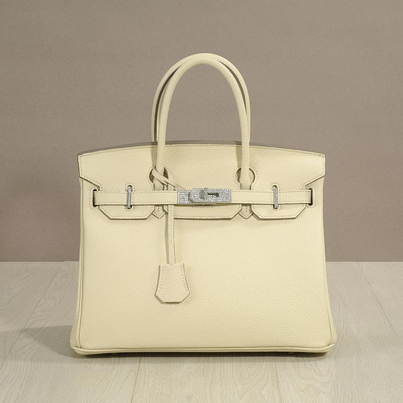 

Новая модная женская сумка из натуральной кожи с рисунком личи и слоистой телячьей кожей с платиновой сумкой через плечо 25x14x20cm