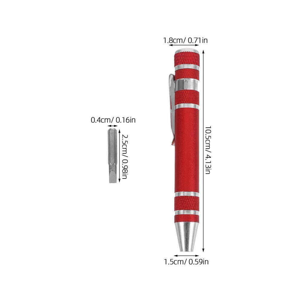 Screwdriver 8-in-1 Mini Pen Kit Magnetic Repair Tools Eyeglasses Multi-bit Combination