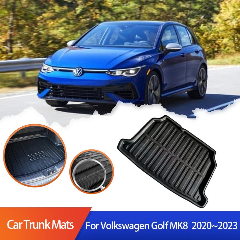 

Для Volkswagen Golf 8 MK8 Аксессуары Коврики для багажника автомобиля Часть VW 2020 2021 2022 Водонепроницаемые защитные накладки Грузовой вкладыш Лоток
