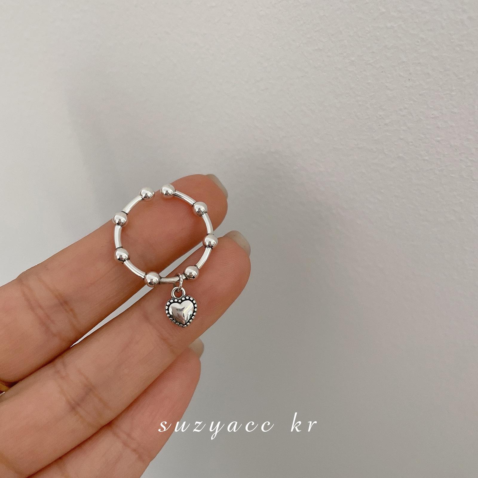 

Корейское посеребренное нестандартное складное кольцо Love Ring - модный минималистский стиль для женщин