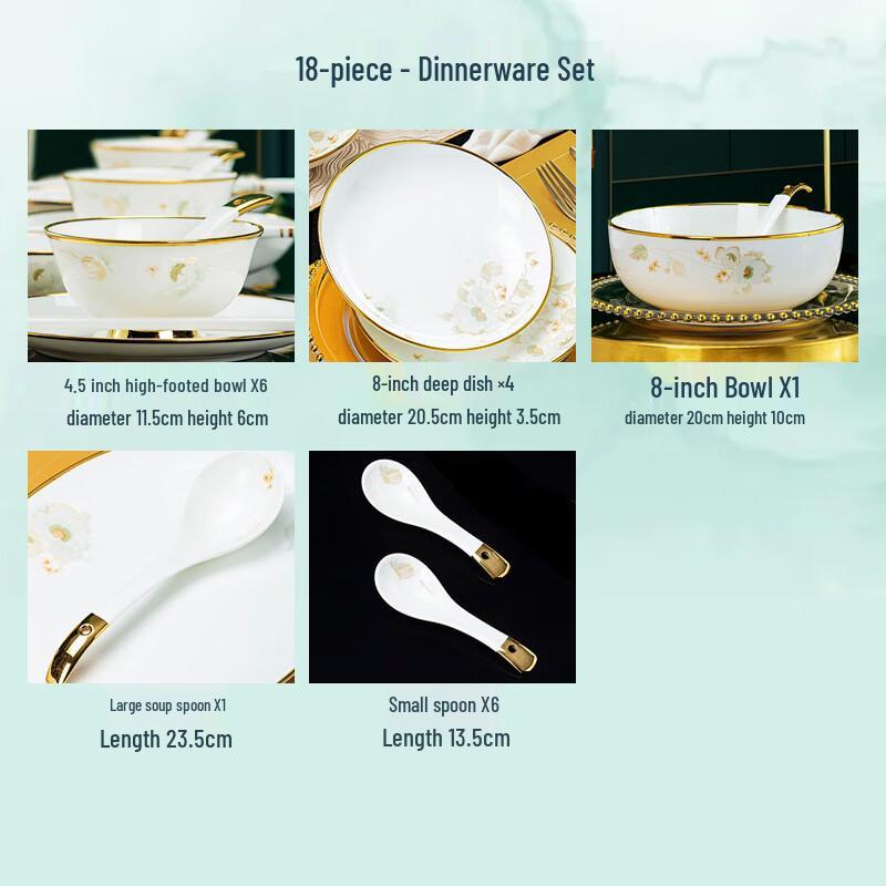 

Jingdezhen Ceramic Tableware Set