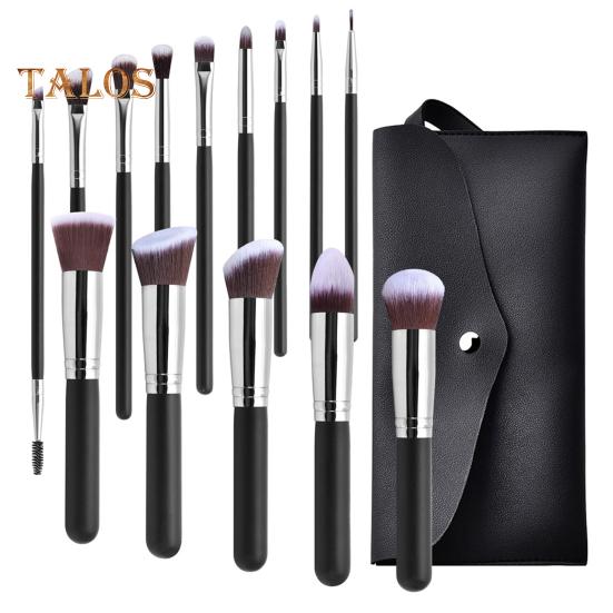 

14 шт./набор кистей для макияжа для начинающих, мягкая щетина, кисть для пудры, кисть для румян, кисть для теней для век, полный набор косметических инструментов для женщин и девушек C