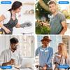 1PC Neck Cooling Fan USB Rechargeable Mini Portable  Outdoor Folding Neck Dual Ceiling Fan 3-speed Adjustable For Outdoor Indoor