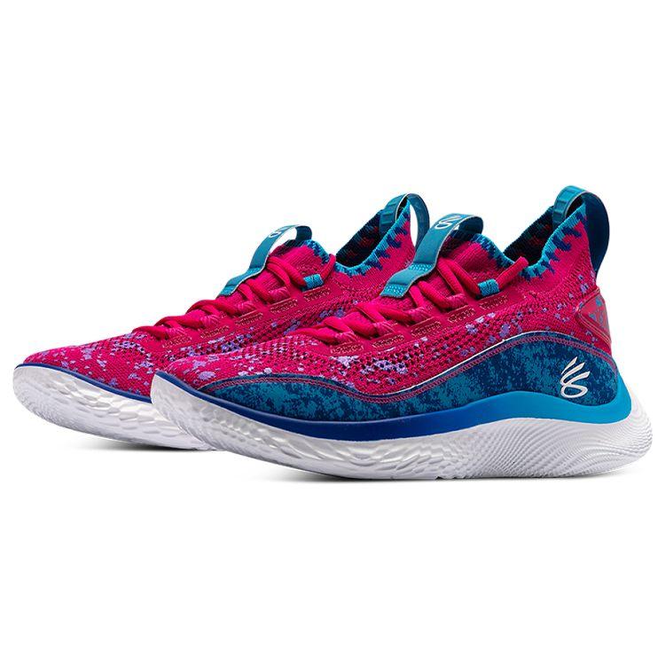 Under Armour Curry Flow 8 Pi Day Herren Sneaker Rosa Tropic-Rosa Capri 3024694-603