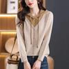 Women's Loose Knit Hooded Sweater for Spring & Autumn 2025 - Trendy Two-Piece Layered Look