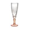 Glass Champagne Flutes - Vivalto - Set of 6 - Salmon - 170 Ml - Classic - Solid - 13.6x20.4x21.1 Cm
