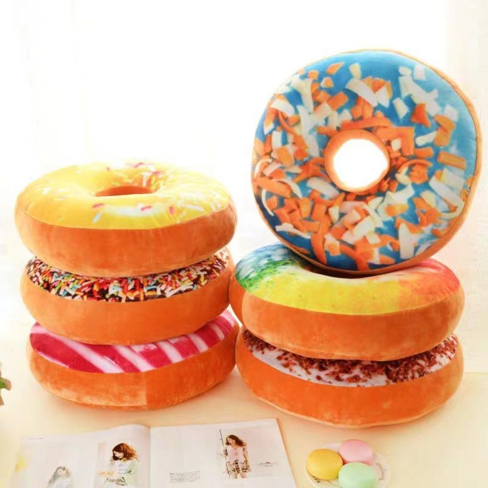Decorative 3D Donuts Simulation Donut Cushion Super Soft Home Cushion Donuts Pillow Chocolate Donuts Pillow