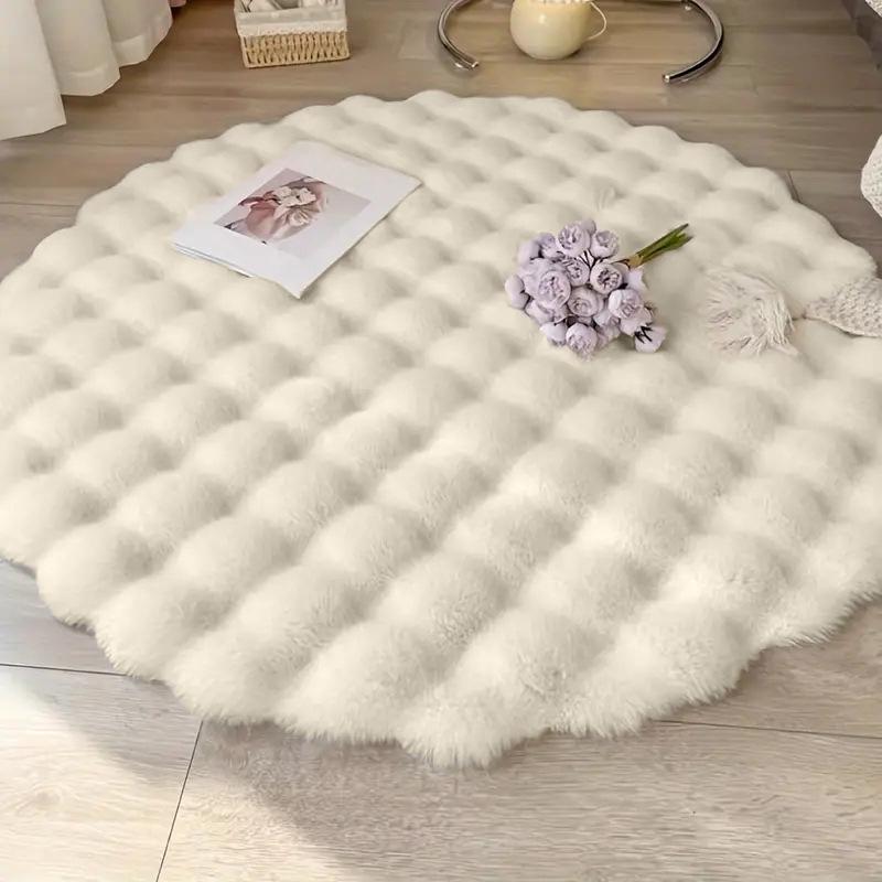 Best-Selling Velvet Plush Round Rug - Thickened, Cold-Insulation for Living Room, Sofa, or Coffee Table