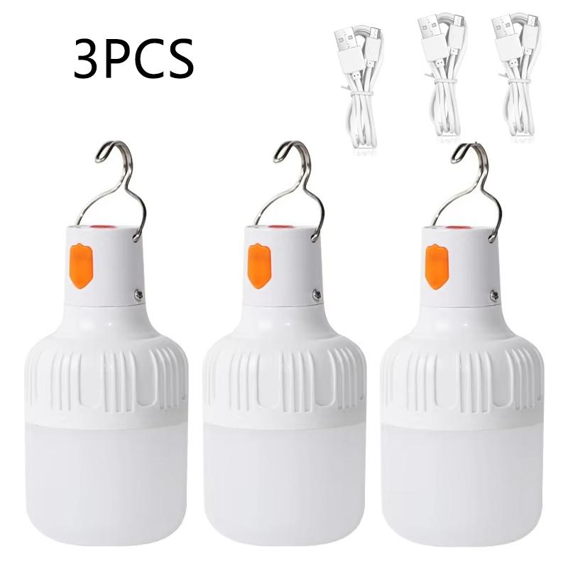 Emergency Lighting Portable Camping Light USB Rechargeable Led Bulb Flashlight Lights Outdoor Picnics Hanging Tent Light