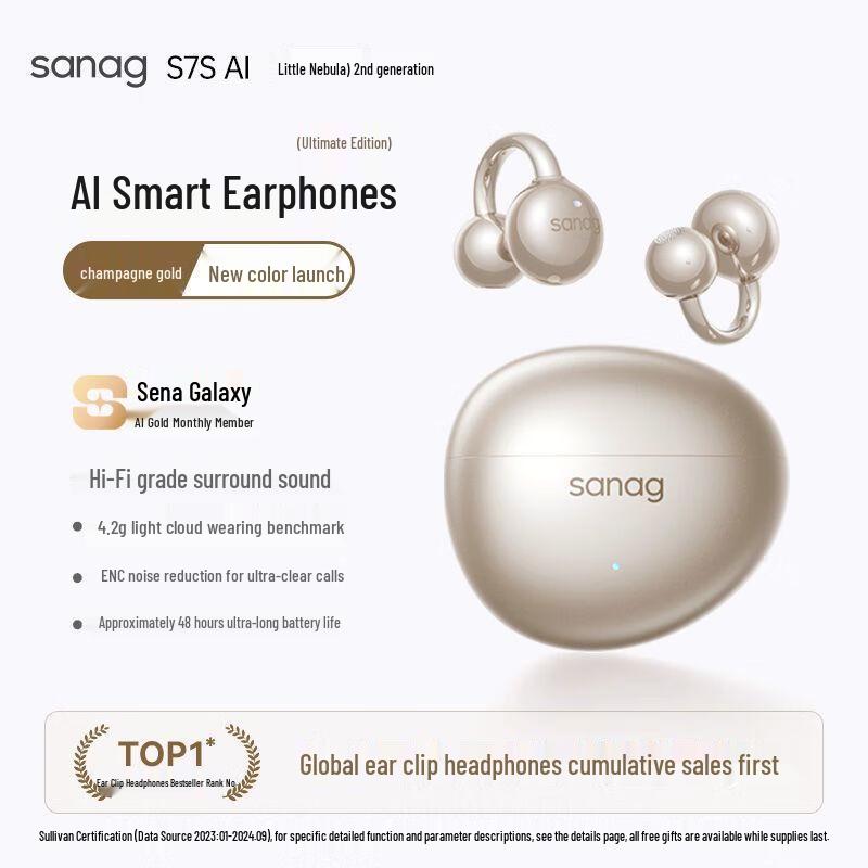 

Saina S7S Open-Fit Bluetooth Ear Clip Headphones
