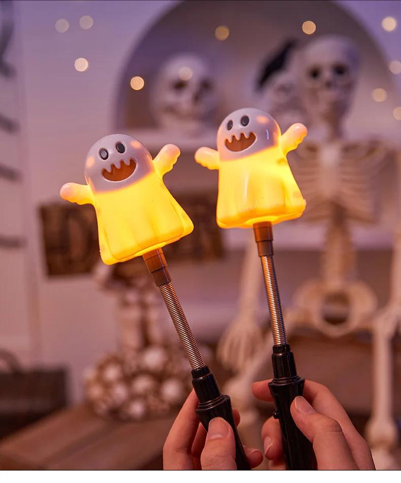 New Halloween Decoration Pumpkin Lantern Children'S Toys Small Gift Glowing Hand Stick Bar Party Supplies Gift Props