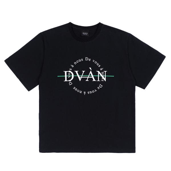 DVÀN Round Logo T-Shirt Black