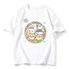 Kawaii Floral Pets Graphic T‑shirt Unisex Rabbit Cat Hamster Wreath Print O‑Neck Short Sleeve Loose Casual Summer Tops