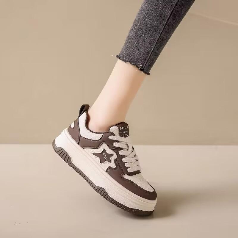 thick-soled little white shoes women's spring new height-increasing versatile board shoes trend students soft-soled casual sports shoes women