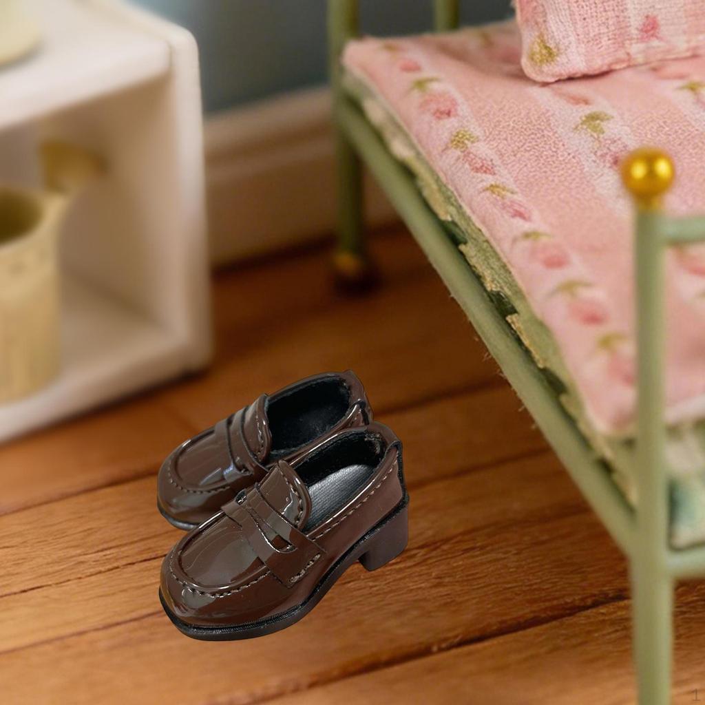1/4 BJD Doll Shoes 16inch-18inch Collectible Women Action Figures Miniature Model Decoration Loafers