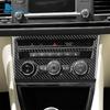 For Seat Leon 2013 2014 2015 2016 2017 2018 2019 2020 LHD RHD Car Central AC Button Panel Trim Real Soft Carbon Fiber Sticker