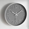 Modern Round Quartz Wall Clock With Silent Motion For Living Room Decor