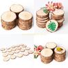 20pcs Unfinished Natural Round Slices Circles Discs for DIY Wedding Party C Top Sale