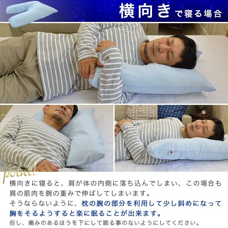 Yes Futonya The Store Manager Who Was Suffering from Shoulder Pain At Night Was Able To Sleep for 5 Hours 50 Shoulders Regular Type Pillow Support