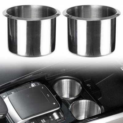 2pcs Stainless Steel Drink Cup Holders Mount For Car Truck Marine Boat Camper RV