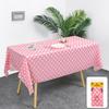 1/3pcs Plastic Plaid Table Cover Rectangular Tablecloth Picnic Disposable Table Cloth For Birthday Party Decorations