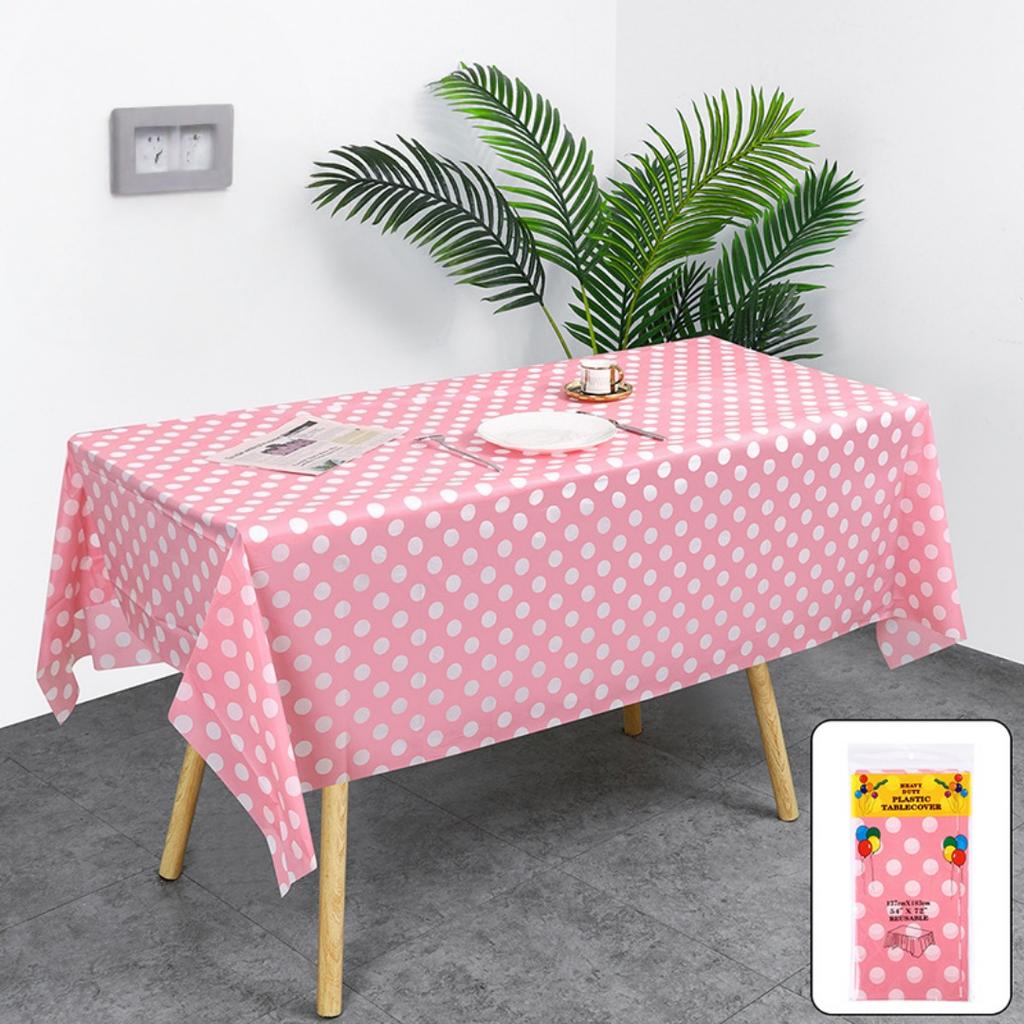 1/3pcs Plastic Plaid Table Cover Rectangular Tablecloth Picnic Disposable Table Cloth For Birthday Party Decorations