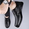Fashion Genuine Leather Winter Warm Plush Men’s Loafers Shoes Casual Business Comfort Soft Sole Elegant Oxford Shoes Flats High Quality
