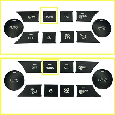 Car Center Console Air Conditioning Panel Button Sequins Sticker Trim For Mercedes Benz C Class W204 GLK X204 CLS ML GLE Class