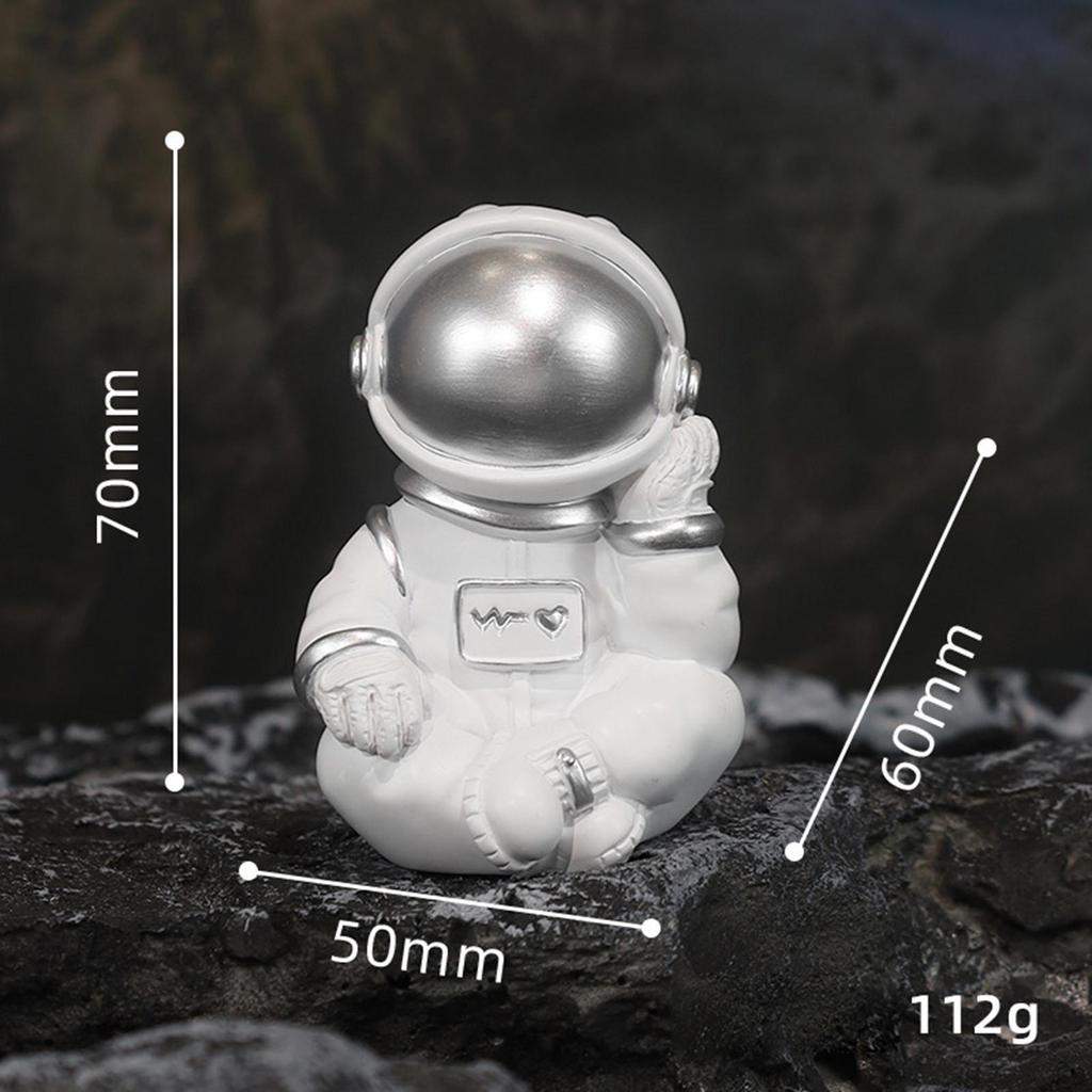 Moderne Astronauten-Statue Harz-Figur Außen für Mann Skulptur Handwerk Sammlerstück Schreibtisch
