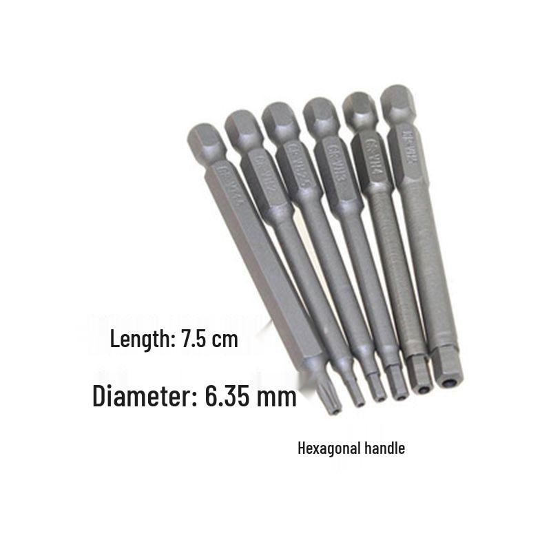 Electric Screwdriver Set: Phillips, Hex, and Triangle Bits