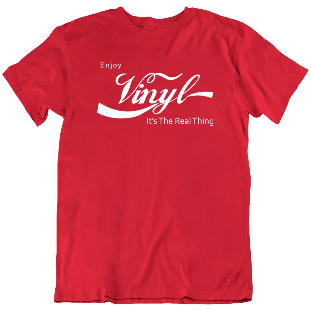 Enjoy Vinyl Music DJ Decks Record LP Technics Headphones Funny T-Shirt Tee Gift Unisex T-Shirt