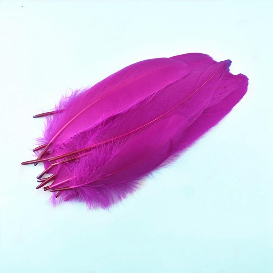 50Pcs Natural Goose Feathers Plume Craft DIY Royal Blue Feather Wedding Party Plumas Jewelry Making Decor Accessories 13-18CM