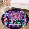 Bubble Bobble Round Area Rug,Carpet Rug for Living Room Bedroom Sofa Playroom Decor,Non-slip Floor Mat41