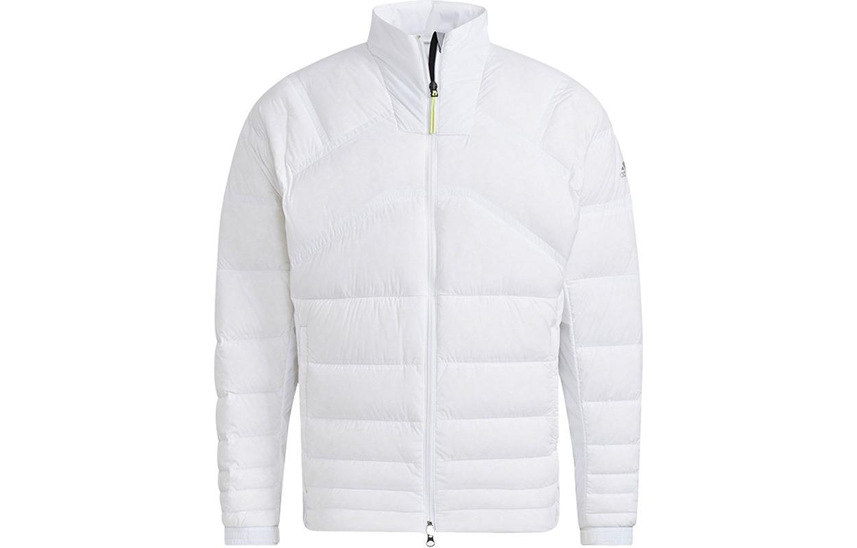 Adidas Down Jackets Men s White Stand Collar Moderate Other GT3415 XL