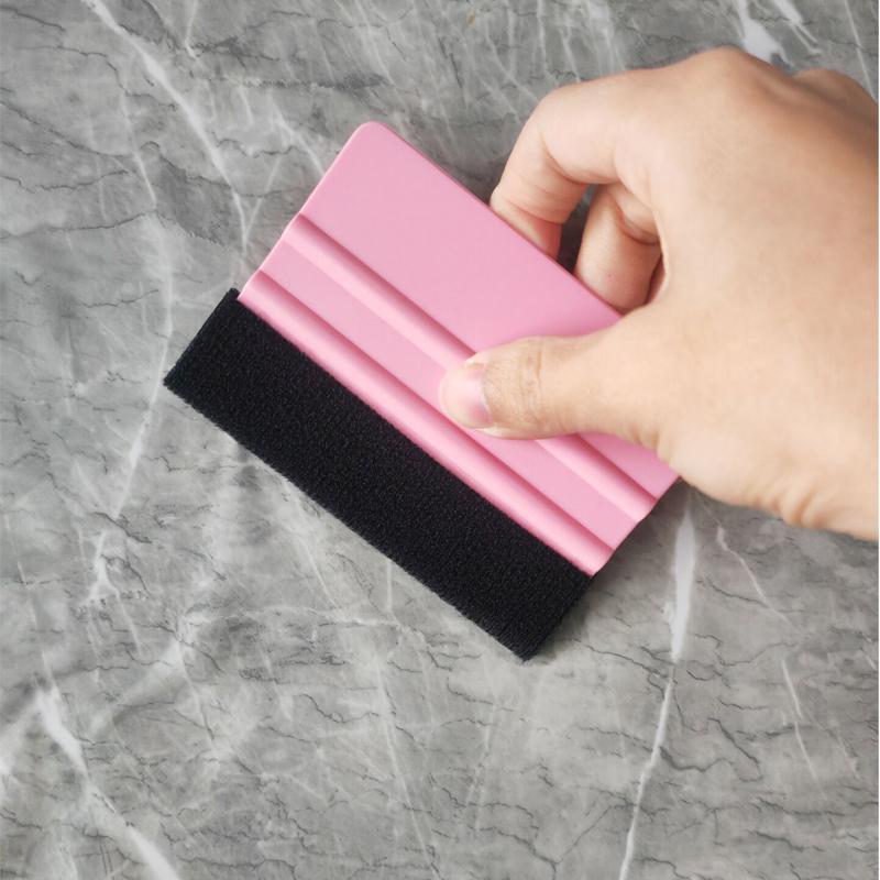 Felt Vinyl Squeegee Tool Plastic Vinyl Spatula Car Film Covering Tools for Car Wrap Decal DIY Crafting Window Tint Vinyl Scraper
