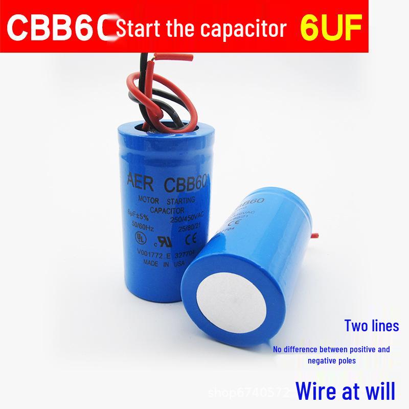 Washing Machine Start Capacitor CBB60 3-20UF for Spin Dry/Dehydration