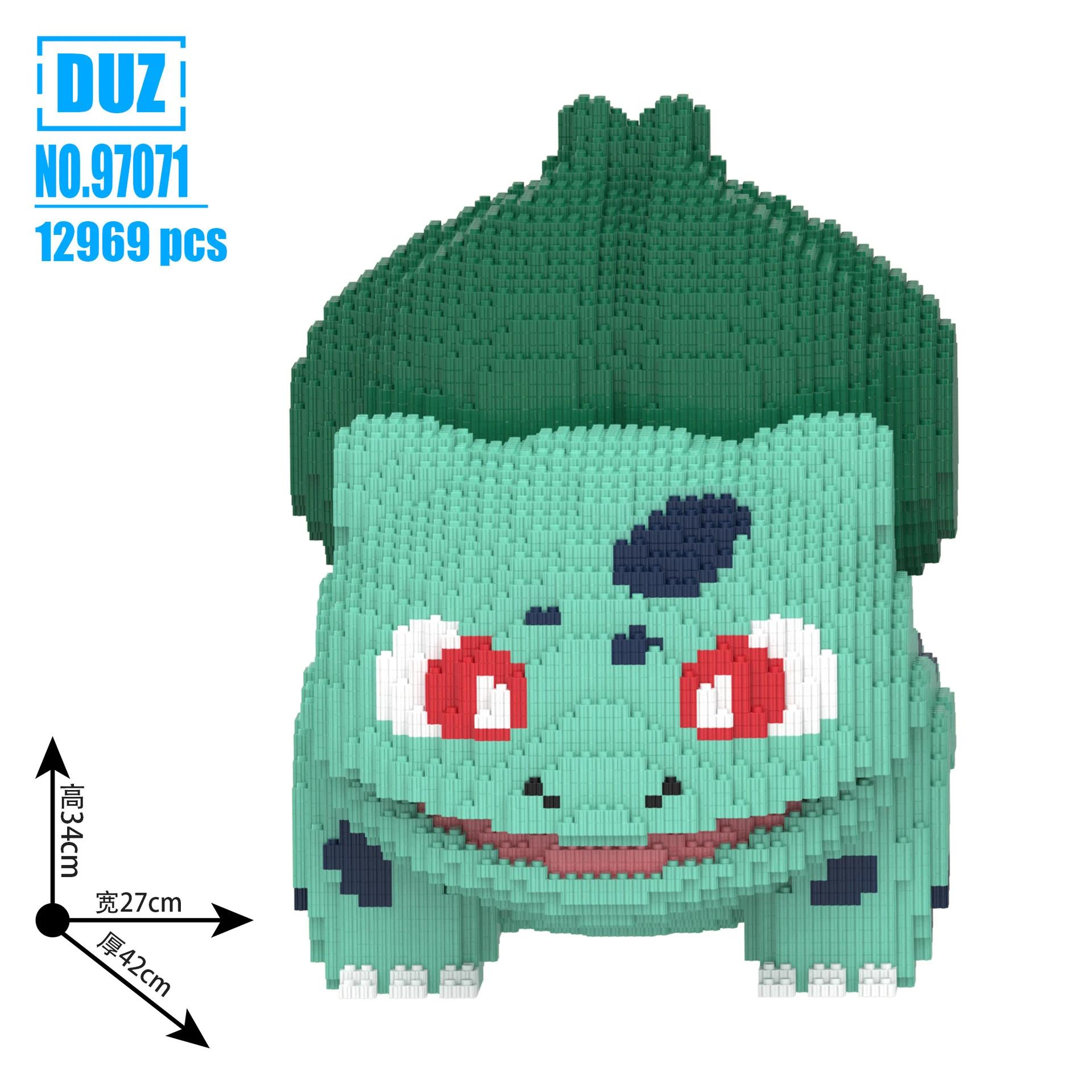 

Pokemon Pikachu Building Block Bulbasaur Charmander 3D Model Assembly Connection Mini Brick Figure Toys for Home Decora No Box