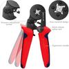 Ferrule Crimping Tool Kit, Preciva AWG23-7 Self-adjustable Ratchet Wire Crimping Tool Kit Crimper Plier Set with 1200PCS Wire Terminals Crimping
