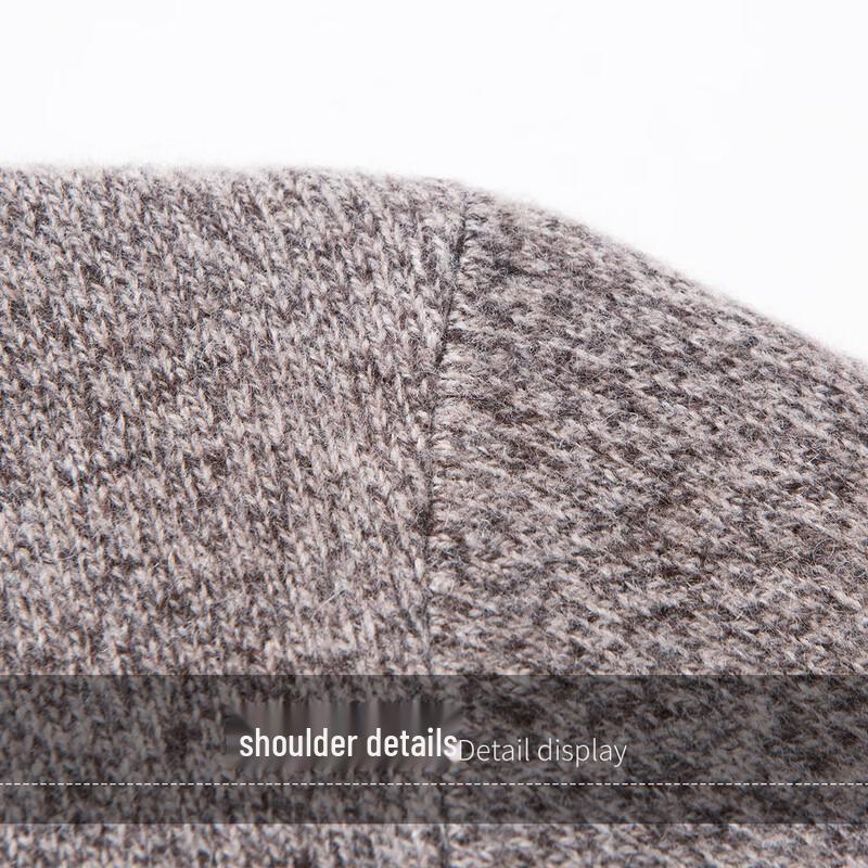 Men's Faux Two-Piece Thickened Warm Wool Blend Sweater