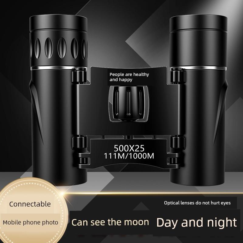HD Binoculars High-Power Professional-Grade Portable Low-Light Night Vision Outdoor Concert Mobile Phone Photo Telescope