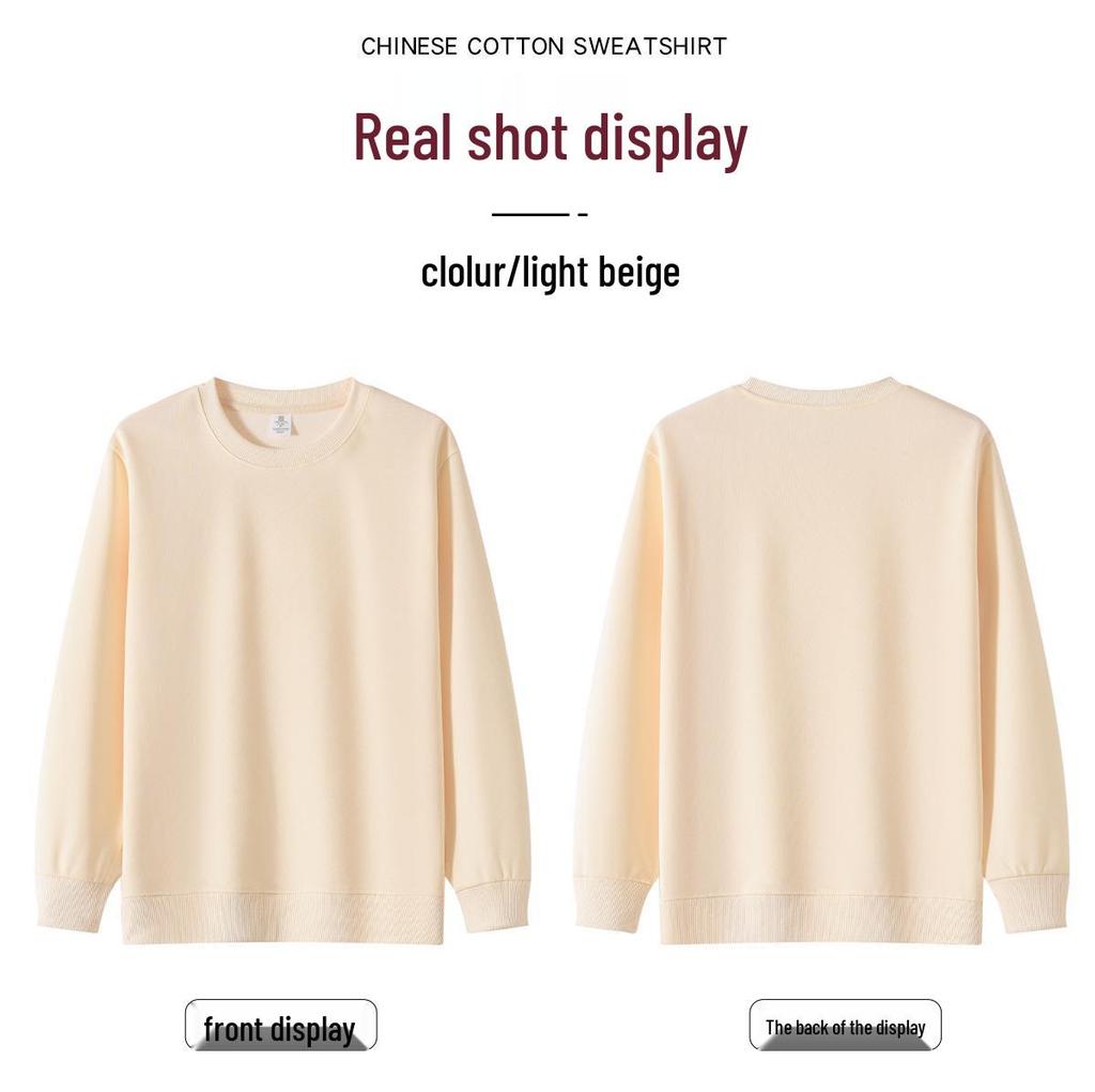 Unisex Korean Style Crewneck Sweatshirt: Casual, Classic, Minimalist, Loose Fit.