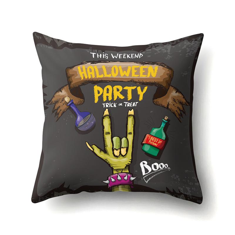 Halloween Pillowcase Car Waist Pillow Pumpkin Sofa Cushion Cover Office Home Living Room Pillowcase
